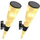 thumbnail image 1 of 2 Sets Wireless Waterproof Outdoor Solar Lights Wall Sconces Bright Decorative Lighting Warm White Garden LED Street Lights Decorative Yard, 1 of 4