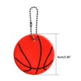 thumbnail image 5 of Porte-clés Réfléchissant Haute Visibilité Pendentif de Sac à Dos Réflecteurs en PVC Basketball, 5 of 5