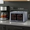 thumbnail image 6 of Mecity 4 Slice Smart Touchscreen Toaster with Auto Lift, Stainless Steel Wide Slot Bagel Toaster, 8 Bread Presets & 8 Shade Settings, 30-Minute Keep Warm Function, Memory Function, 6 of 10