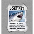thumbnail image 2 of Reward Lost Pet Poster Adult Heather Gray Crew Neck Short Sleeve Tee-Medium, 2 of 4