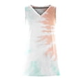 thumbnail image 6 of gakvbuo Summer Plus Size Tank Top for Women Summer Tops Dressy Casual Trendy V Neck T Shirts Rolled Sleeveness Tie Dye Gradient Printed Side Split Vest Blouse Tee, 6 of 7