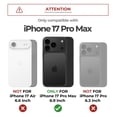 thumbnail image 2 of Funda Dexnor para iPhone 17 Pro Max de 6,9" con privacidad y soporte, 2 of 7
