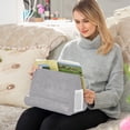 thumbnail image 6 of Lypsnake Tablet Pillow Stand & iPad Holder, Soft Velvet Multi-Angle Cushion for Reading Typing and Viewing, Universal Support for Tablets E-Readers and Phones, 6 of 6