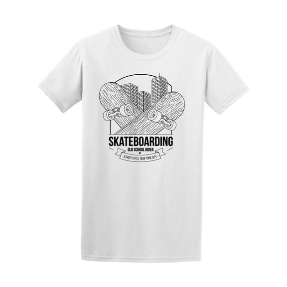 Skateboarding Sketch Tee Men's -Image by Shutterstock