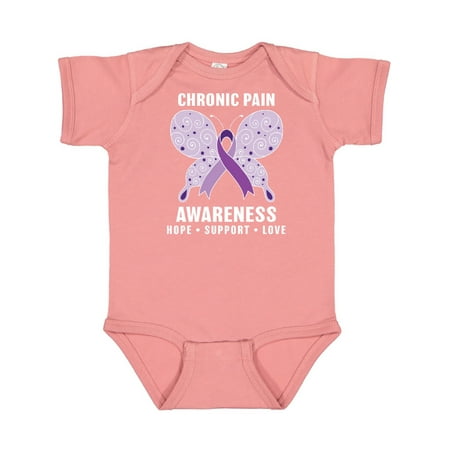 

Inktastic Chronic Pain Awarenesss Hope Support and Love Gift Baby Boy or Baby Girl Bodysuit