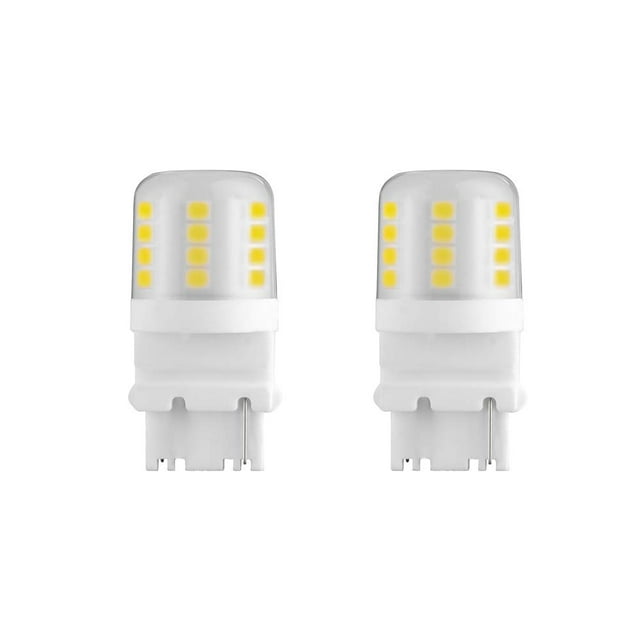 Makergroup S8 3156 Ampoules LED à Base en Coin 12VAC/DC Basse Tension Résistantes à l'Eau pour Éclairage de Paysage Extérieur Chemin Terrasse Marchepied, Lumières d'Allée 4W Blanc Chaud 2700K-3000K Lot de 2