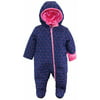 Wippette Baby Girls Snowsuit Heart Quilted Jacket Puffer Winter Pram Snowsuit