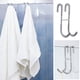thumbnail image 1 of Gancho doble en forma de S para puertas y postes - Toalla y gancho de acero inoxidable 304, sin instalación de taladro, capacidad de 10 kg para baño y cocina, 1 of 6