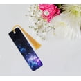 thumbnail image 5 of WIRESTER Set 3pcs Rectangle Metal Bookmarks With Light Gold Tassels for Book Lovers, Page Markers for Students Teachers Reading - Purple Nebula Galaxy Space Set, 5 of 6