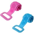 thumbnail image 1 of 2PC Silicone Back Scrubber, Double Pattern Design Body Brush Silicone Back Brush Extra Long Exfoliating Body Scrubber With Handle For Men And Women, 1 of 10
