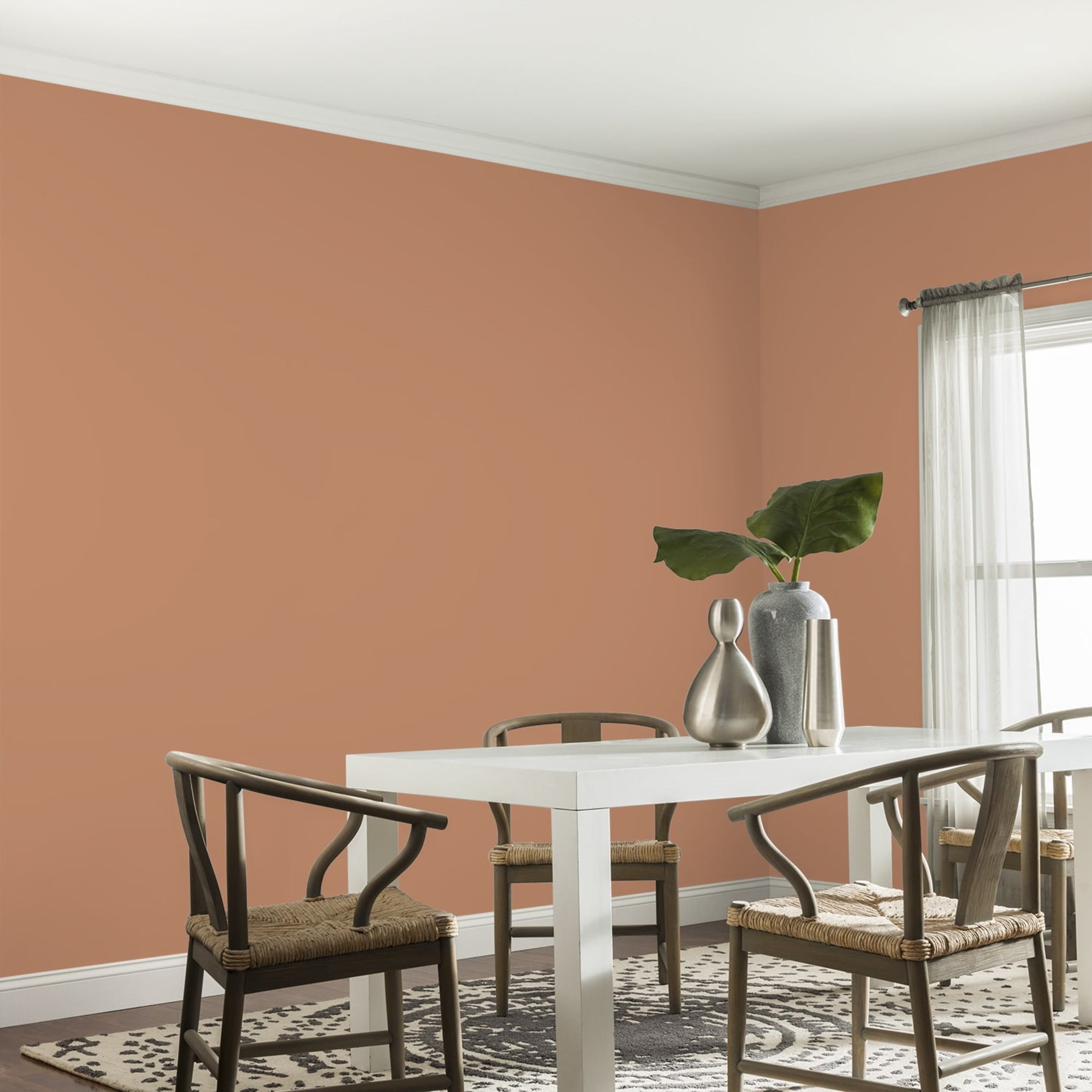 Glidden One Coat Honey Graham / Orange Eggshell Interior Paint with Primer, 1 Gallon