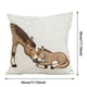 thumbnail image 3 of Funda de almohada con estampado de caballo del año - Funda cuadrada de lino para sofá, decoración del hogar, 18x18 pulgadas, 3 of 8