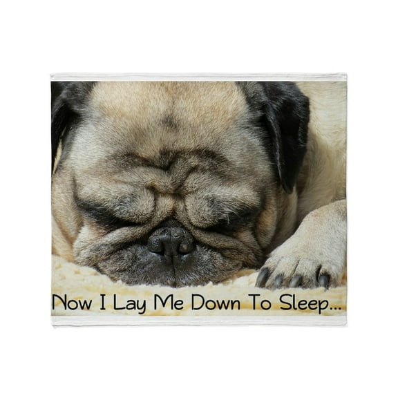 CafePress - Pug Praying Throw Blanket - Soft Fleece Throw Blanket, 50"x60" for All Ages