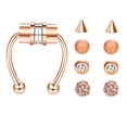 thumbnail image 1 of Anillo Piercing falso magnético punk Regalos para hombres Mujeres Zulema Anillo de nariz falso, 1 of 8