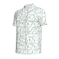 thumbnail image 2 of Vsdgher Leaf Print Print Men's Short Sleeve Stretch Polo Shirt, Moisture-Wicking Performance Polo Shirt, 2 of 8