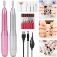 thumbnail image 3 of Muyoka Limas de uñas eléctricas 20000RPM para principiantes Taladro de uñas profesional Kit de limas de uñas de velocidad ajustable portátil para uñas de gel acrílico Manicura Pedicura Herramientas de Muyoka Hogar, 3 of 7