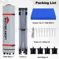 thumbnail image 5 of MASTERCANOPY 8 x 8ft Pop-up Canopy Tent with 1 Sidewall, Blue, 5 of 7