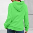 thumbnail image 5 of Mohiass Pullover Hoodies for Women Oversized Fall Trendy 2025 Hooded Sweatshirts Drawstring Fleece Lined Preppy Clothes Green 2XL, 5 of 5