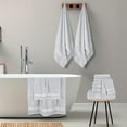 thumbnail image 2 of MyOwn Ultra Soft 24-Piece Towel Set - 100% Pure Ringspun Cotton, Contains 8 Oversized Bath Towels 27x54, 8 Hand Towels 16x28, 8 Wash Cloths 13x13 - Ideal for Everyday use, Hotel & Spa - Light Grey, 2 of 8