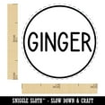 thumbnail image 2 of Ginger Flavor Scent Rounded Text Self-Inking Rubber Stamp Ink Stamper - Red Ink - Mini 1/2 Inch, 2 of 7