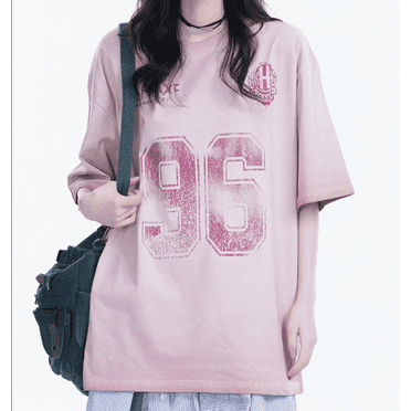 Gradient Distressed Short Sleeve T-Shirt, Women's