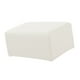 thumbnail image 3 of Escritorio del reposapiés, almohadilla de espuma suave Cojín del pie Almohada del taburete del pie para accesorios de oficina y hogar Blanco Macarena Cubierta de puf otomano, 3 of 8