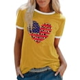 thumbnail image 1 of Leutsin T-Shirt Imprimé Col Rond pour Femmes Manches Courtes Tee Décontracté Blouse, 1 of 4