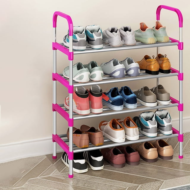 tumgatte Shoe Rack-multi-layer- Economical Entrance Assembly-multifunctional Plastic-4-layer Storage-wrought Iron Dormitory Storage Rack Gift Deals