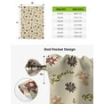 thumbnail image 5 of Mushroom Flowers And Leaves Retro Window Curtain for Living Room Kitchen Tie-up Roman Curtain Home Decor Balcony Blinds Drapes, 5 of 5