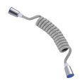 thumbnail image 1 of Shower hose, shower spring hose, flexible retractable hose for shower head, toilet bidet shower water pipe (gray, 300cm) 300cm gray, 1 of 4