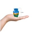 thumbnail image 3 of Sunflower Memorial Mini Urn For Ash Adult Male, Blue Keepsake Urn For Man And Women, 3 Inch Small Urns For Human Ashes Adult Man, Sunset Miniature Keepsake For Ashes Of Loved Ones, 3 of 7