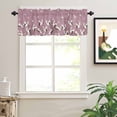 thumbnail image 2 of Cherry Blossom Crane Valances for Windows Japanese Style Harmony Pink Rod Pocket Curtain Valance Window Treatment Short Curtains for Kitchen Living Room, 54"x18", 2 of 5