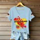 thumbnail image 4 of Women's Germany Football Graphic T-Shirt, V-Neck Casual Letter Print T-Shirt, Fashion Short Sleeve Graphic Tee, Summer Daily Lightweight Tops for Soccer Tournament 2026 Light Blue Size: L, 4 of 4