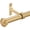 Warm Gold, variant on Matte Black Curtain Rods for Windows 72 to 144 Inch, Heavy Duty 1 Inch Diameter Single Curtain Rods, Black Drapery Rods with Aluminum Alloy End Cap Finials, Wall Mount and Ceiling Mount Curtain Rods