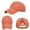 Orange, variant on Toptie Women's Distressed Washed Cotton Messy High Bun Ponytail Baseball Cap, Criss Cross Ponytail Hat High Crown Dad Hat-Red