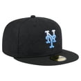 thumbnail image 3 of Men's New Era Black New York Mets Tonal Koi 59FIFTY Fitted Hat, 3 of 6