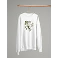 thumbnail image 3 of Catesby Bird Botanical Art Sweatshirt Women -Mark Catesby Designs, Female Medium, 3 of 4
