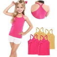 thumbnail image 6 of ZACPNCV 4 Pieces Girls Dance Tank Tops Racerback Camisole Undershirts Spaghetti Strap Camis Dance Clothes Tank Tops for Girl Yellow 12-24 Months, 6 of 7