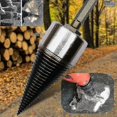 thumbnail image 1 of Heavy Duty Wood Drill Bit Firewood Splitter with Anti-Skid Thread & Hex Shank Handle for Log Splitting, 1 of 5