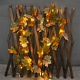 thumbnail image 4 of 20 LED Maple Leaf String Lights – Battery Powered Fall & Halloween Fairy Lights for Indoor Outdoor Decorations, 4 of 6