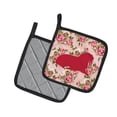 thumbnail image 2 of Caroline's Treasures BB1017-RS-PK-PTHD Walrus Shabby Chic Pink Roses Pair of Pot Holders , 7.5HX7.5W, multicolor, 2 of 3