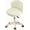 White, variant on Curved Chair Covers, Round Back Swivel Drafting Chair Slipcovers, Modern Office Chair, White, Solid, Indoor Use