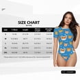 thumbnail image 5 of Pofeuu Corgi Dog Face Print Short Sleeve Body Suits Women Round Neck Bodysuits for Women Onesie Adult Set Body Suit-, 5 of 7