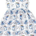 thumbnail image 4 of WOYY Toddler Girls Summer Casual Dress Cartoon Shark Prints Ruffle Sleeve Cute Dresses, 4 of 4