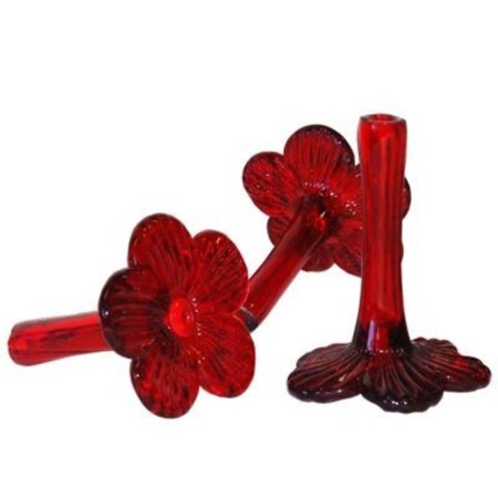 Parasol Bee Proof Flower Feeding Tubes Set Of 3 Set Of 3 Glass