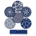 thumbnail image 1 of Posavasos de 6 piezas, almohadilla de silicona redonda para taza con caja de almacenamiento, adecuado para bar, decoración de mesa, protección de escritorio, 1 of 6