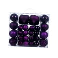 thumbnail image 4 of 48 bolas navideñas colgantes irrompibles con aro colgante en forma de lágrima violeta, 4 of 9