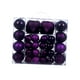 thumbnail image 4 of 48 bolas navideñas colgantes irrompibles con aro colgante en forma de lágrima violeta, 4 of 9
