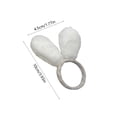 thumbnail image 7 of Easter White Western Style Easter Napkin Rings With B 100%Polyester Supplies, Including Rabbit napkin clip x2, Perfect for Family Gathering and Holiday Gift, 7 of 7