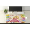 thumbnail image 2 of Birthday Computer Mouse Pad, Birthday Girl Princess Themed Image with Hearts and Balloons Image, Rectangle Non-Slip Rubber Mousepad X-Large, 35" x 15" Gaming Size, Multicolor, by Ambesonne, 2 of 2